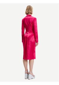 Samsoe & Samsoe - Samsøe Samsøe Sukienka koszulowa Ivana F22400073 Różowy Slim Fit. Kolor: różowy. Materiał: syntetyk. Typ sukienki: koszulowe #5