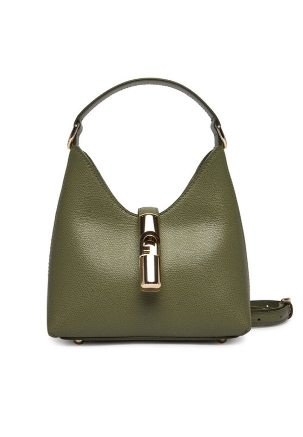 Furla Torebka Iride Mini WE00876 ARE000 KH 4555S Zielony. Kolor: zielony. Materiał: skórzane