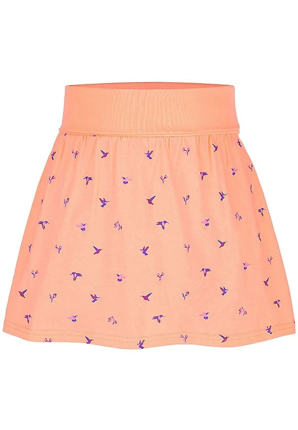 ZOOPLEMENTS - Polopasowana Bawełniana Spódnica dla Dziewcząt Baxíka - Oddychający Komfort. Okazja: na co dzień. Kolor: fioletowy. Materiał: bawełna. Wzór: kolorowy, nadruk. Styl: casual