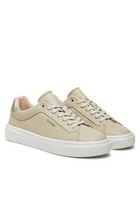 Calvin Klein Sneakersy Cupsole Lace Up W/Ml HW0HW02288 Écru. Materiał: skóra #4