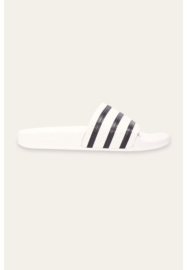 adidas Originals klapki męskie kolor biały. Kolor: biały. Materiał: materiał, guma