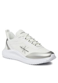Sneakersy Calvin Klein Jeans YW0YW01442 Bright White/Oyster Mushroom 01V. Kolor: biały. Materiał: materiał #1
