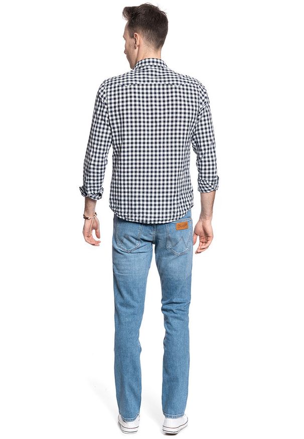 Wrangler - WRANGLER SPODNIE MĘSKIE GREENSBORO MID SUMMER BLUE W15QV712Z 112127106