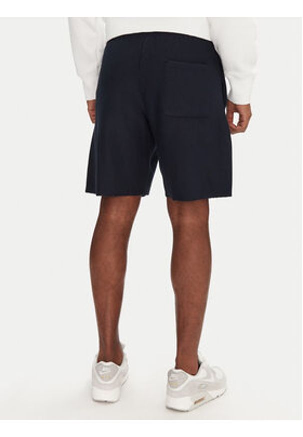 Champion Szorty sportowe 220764 Granatowy Loose Fit. Kolor: niebieski. Materiał: bawełna. Styl: sportowy