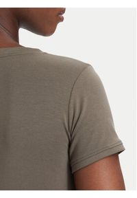 Guess T-Shirt W2YI45 J1314 Khaki Slim Fit. Kolor: brązowy. Materiał: bawełna #3