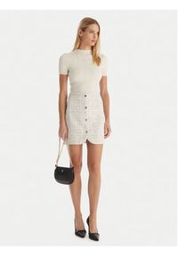 Morgan Spódnica mini 252-JGABY Beżowy Slim Fit. Kolor: beżowy. Materiał: syntetyk #4