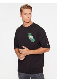 New Era T-Shirt Nba Team Graphic 60416333 Czarny Regular Fit. Kolor: czarny. Materiał: bawełna
