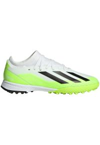 Adidas - Buty piłkarskie adidas X Crazyfast.3 Tf Jr IE1568 białe białe. Zapięcie: sznurówki. Kolor: biały. Materiał: syntetyk, guma. Sport: piłka nożna