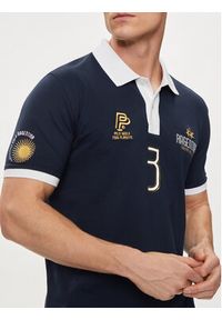 La Martina Polo YMP305 PK001 Granatowy Regular Fit. Typ kołnierza: polo. Kolor: niebieski. Materiał: bawełna