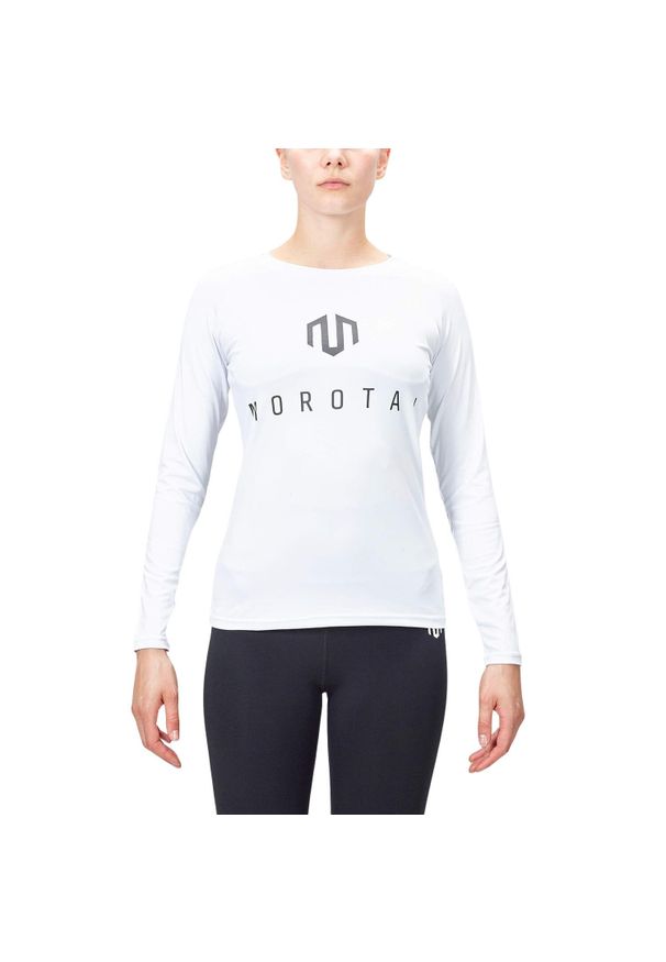 MOROTAI - Koszulka treningowa damska Morotai Performance Bonded Longsleeve. Kolor: biały. Materiał: poliester, elastan. Długość rękawa: długi rękaw. Sport: fitness