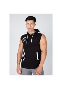 GORILLA WEAR - Bezrękawnik fitness męski Gorilla Wear Oswego Hooded z kapturem. Typ kołnierza: kaptur. Kolor: czarny. Długość rękawa: bez rękawów. Sport: fitness