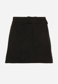 Born2be - Czarna Spódnica VICES Mini z Imitacji Zamszu Tavite. Okazja: na co dzień. Stan: podwyższony. Kolor: czarny. Materiał: zamsz. Styl: klasyczny, casual, elegancki #4