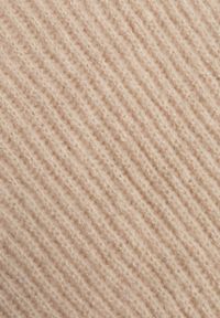 Renee - Beżowy Golf Oversize Malia. Okazja: na co dzień. Typ kołnierza: golf. Kolor: beżowy. Materiał: dzianina, wiskoza, skóra, jeans. Długość rękawa: długi rękaw. Długość: długie. Wzór: prążki, ze splotem. Styl: casual, klasyczny #7