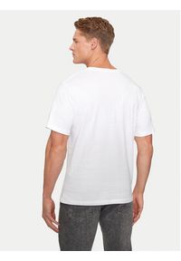 Jack & Jones - Jack&Jones T-Shirt Eight Skull 12264841 Biały Standard Fit. Kolor: biały. Materiał: bawełna