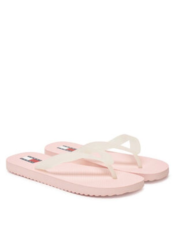 Tommy Jeans Japonki Tjw Logo Flip Flop EN0EN02447 Różowy. Kolor: różowy