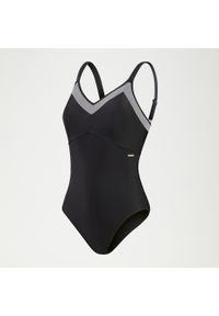 Strój kąpielowy jednoczęściowy damski Speedo Shaping Mesh. Kolor: czarny. Materiał: mesh