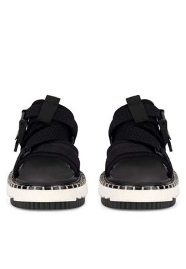 Badura Sandały BEKI-01W3-006 Czarny. Kolor: czarny. Materiał: materiał