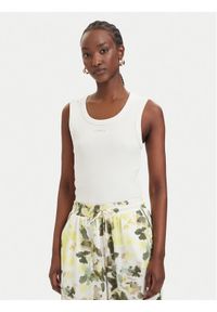 Liu Jo Sport Top TA6097 J4822 Kremowy Slim Fit. Kolor: kremowy. Materiał: bawełna. Styl: sportowy #1