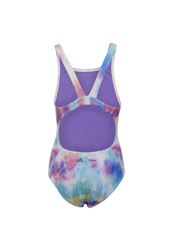 Adidas - Strój kąpielowy dla dziewczynki adidas Disney Tie Dye Daisy Duck. Kolor: żółty, wielokolorowy, różowy, fioletowy. Wzór: motyw z bajki