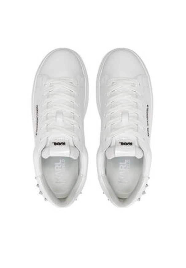 Karl Lagerfeld - KARL LAGERFELD Sneakersy KL52574A Biały. Kolor: biały. Materiał: skóra