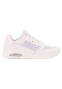 skechers - Buty do chodzenia męskie Skechers Uno Sol. Zapięcie: sznurówki. Kolor: biały. Materiał: guma, materiał, syntetyk. Szerokość cholewki: normalna. Sport: turystyka piesza