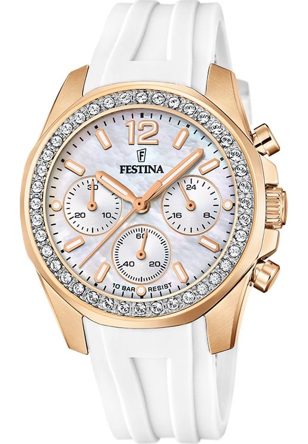 Zegarek Festina Zegarek damski Festina F20611-1 biały. Kolor: biały