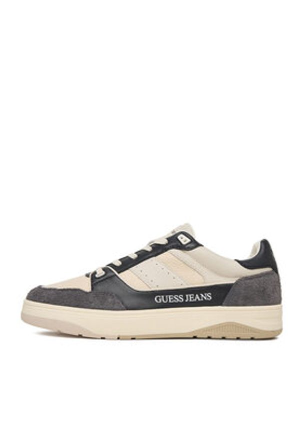 Guess Jeans Sneakersy EO-TEKSAS-01 126AM Granatowy. Kolor: niebieski. Materiał: skóra