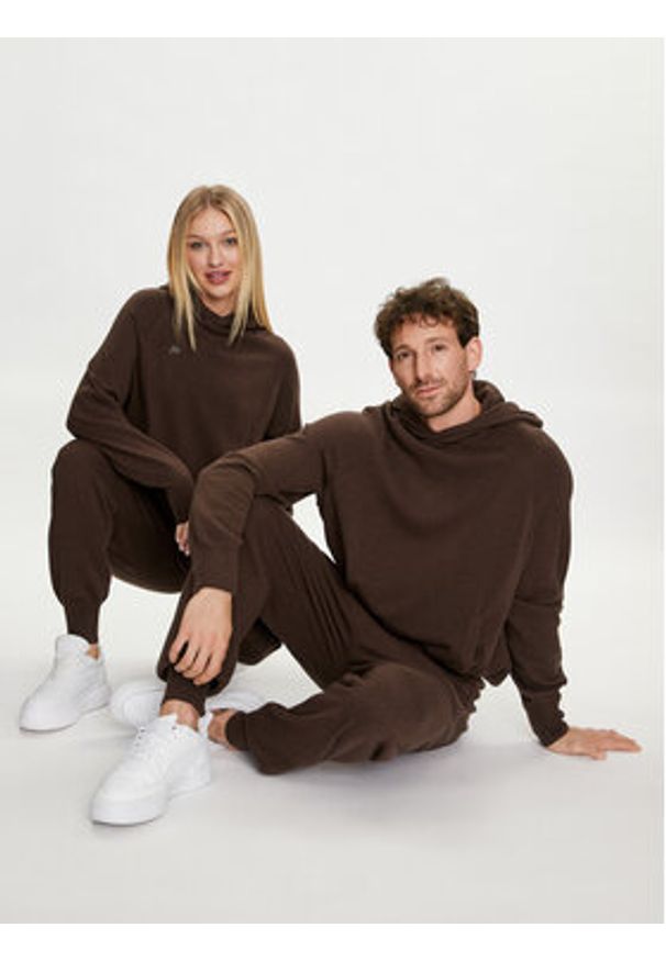 Pangaia Bluza Archive Recycled Cashmere Brązowy Loose Fit. Kolor: brązowy. Materiał: kaszmir