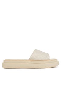 Calvin Klein Klapki Flatform Slide Jacq HW0HW02461 Écru. Materiał: materiał #1