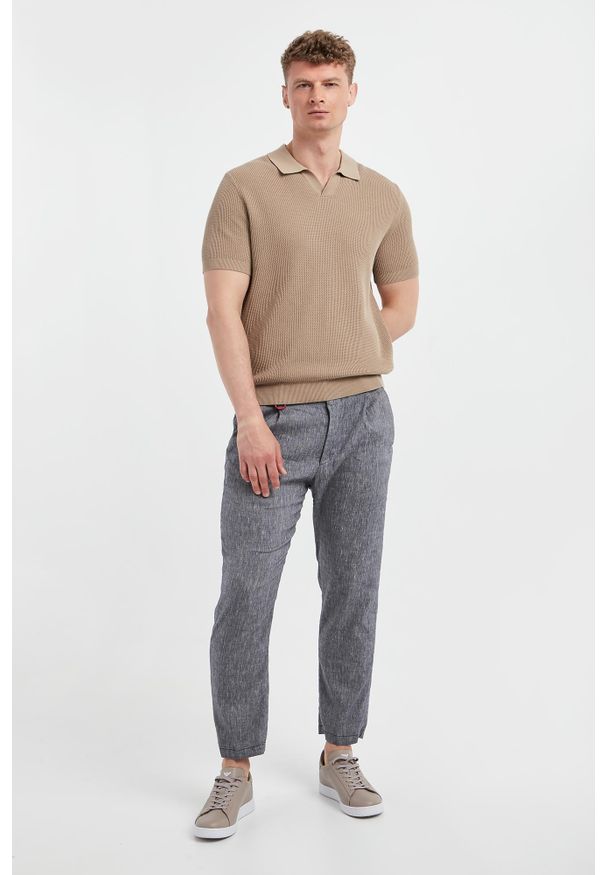 JOOP! Jeans - Polo męskie dzianinowe Adrianor JOOP! JEANS. Typ kołnierza: polo. Materiał: dzianina