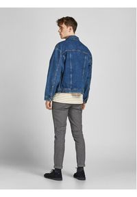 Jack & Jones - Jack&Jones Chinosy Marco 12206198 Szary Slim Fit. Kolor: szary. Materiał: bawełna #4