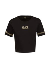 EA7 Emporio Armani - T-shirt EA7 EMPORIO ARMANI. Materiał: bawełna. Długość rękawa: krótki rękaw. Długość: krótkie. Wzór: nadruk, aplikacja. Styl: sportowy, wakacyjny