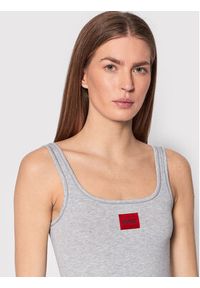 Hugo Top Red Label 50469665 Szary Slim Fit. Kolor: szary. Materiał: bawełna #2