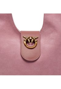 Pinko Torebka Hobo Mini PE 24 PLTT 103275 A0YG Różowy. Kolor: różowy. Materiał: skórzane, zamszowe