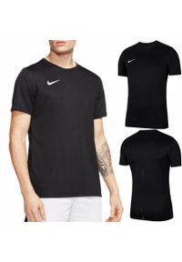 Koszulka sportowa męska z krótkim rękawem Nike Park VII. Kolor: czarny. Długość rękawa: krótki rękaw. Technologia: Dri-Fit (Nike). Długość: krótkie. Sport: piłka nożna