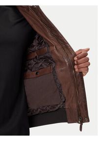 Aeronautica Militare Kurtka skórzana 252PN0963U100839 Brązowy Regular Fit. Kolor: brązowy. Materiał: skóra #4