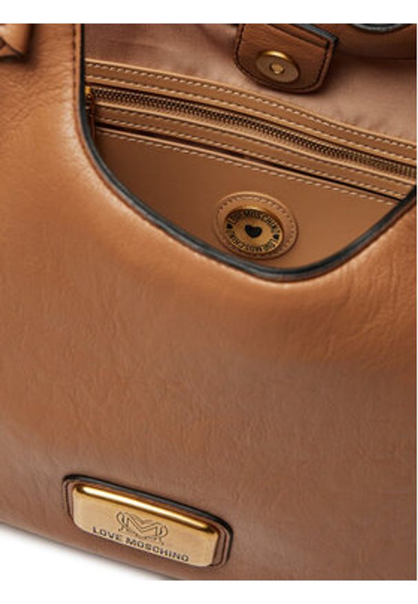 Love Moschino - LOVE MOSCHINO Torebka JC4270PP0LKB0208 Brązowy. Kolor: brązowy. Materiał: skórzane