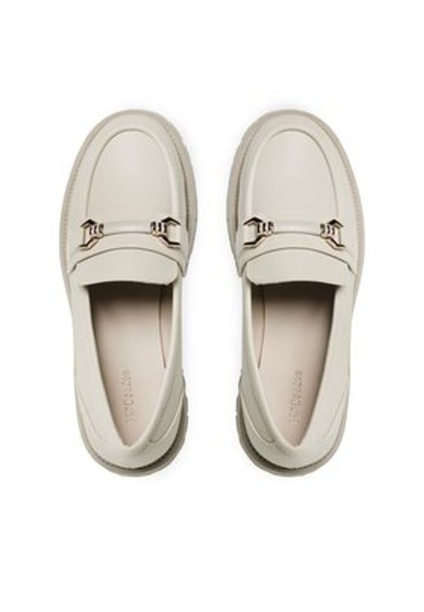 DeeZee Loafersy H3657-2 Beżowy. Kolor: beżowy. Materiał: skóra