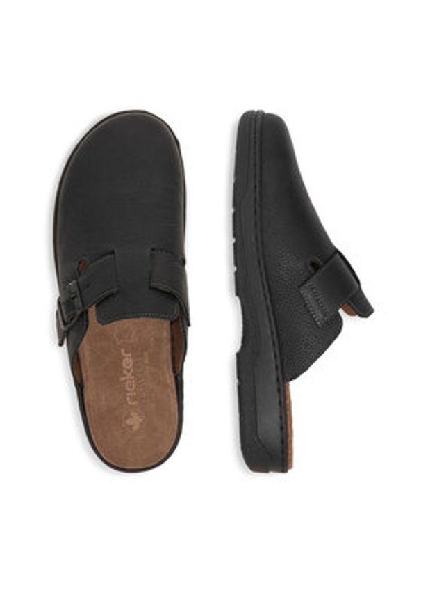 Rieker Klapki CEO-20394-00 Czarny. Kolor: czarny. Materiał: skóra