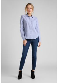 Lee - LEE REGULAR SHIRT DAMSKA KOSZULA REGULAR FIT WASHED BLUE L46AGCLR