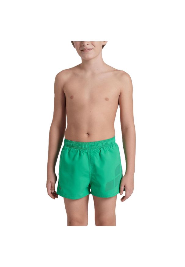 Szorty kąpielowe chłopięce kąpielówki spodenki na basen Arena Beach. Kolor: zielony