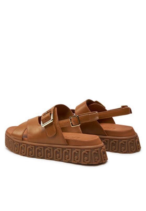 Liu Jo Sandały Lovely Sandal 01 BA4131 P0102 Brązowy. Kolor: brązowy. Materiał: skóra