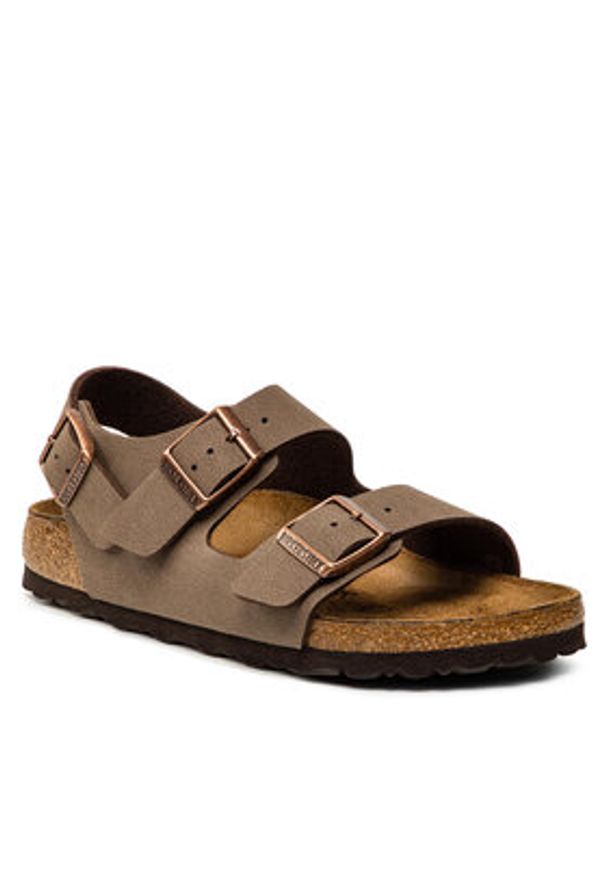 Birkenstock Sandały Milano Bs 0634503 Brązowy. Kolor: brązowy. Materiał: skóra