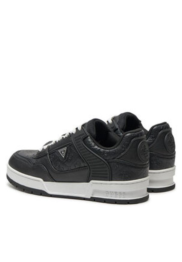 Guess Sneakersy Clelia FLFCLE ELE12 Czarny. Kolor: czarny. Materiał: skóra