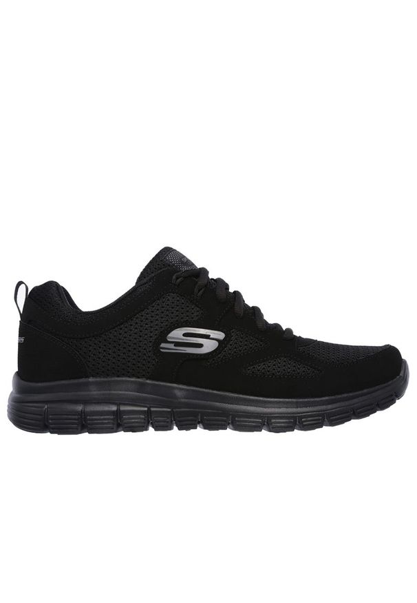 skechers - Buty Skechers Agoura 52635BBK - czarne. Okazja: na co dzień. Zapięcie: sznurówki. Kolor: czarny. Materiał: skóra, guma. Szerokość cholewki: normalna