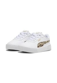 Puma - Sneakersy dla małych dzieci Carina 2.0 Animal Update PUMA White Putty Gold Beige. Kolor: biały, wielokolorowy, beżowy. Sport: bieganie
