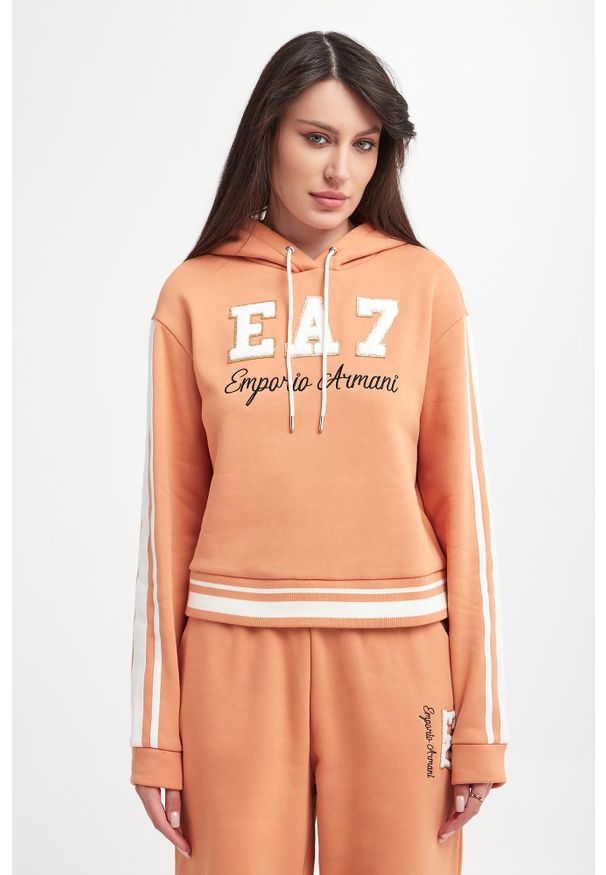 EA7 Emporio Armani - Bluza damska z kapturem EA7 EMPORIO ARMANI. Typ kołnierza: kaptur
