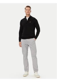 Aeronautica Militare Sweter 262MA1670UL00506 Czarny Regular Fit. Kolor: czarny. Materiał: bawełna #4