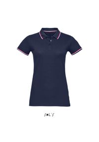 SOL'S - Damska koszulka polo Sol's Prestige. Typ kołnierza: polo. Kolor: niebieski. Materiał: bawełna #1