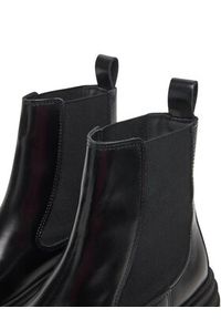 TOMMY HILFIGER - Tommy Hilfiger Sztyblety Shiny FW0FW09042 Czarny. Kolor: czarny. Materiał: skóra #2